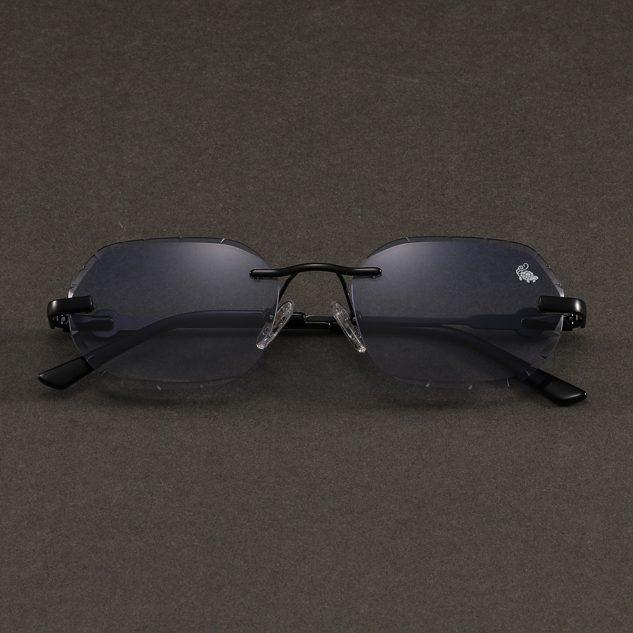 Willow Rimless — Blue | Stealth | Diamond-Cut Lenses