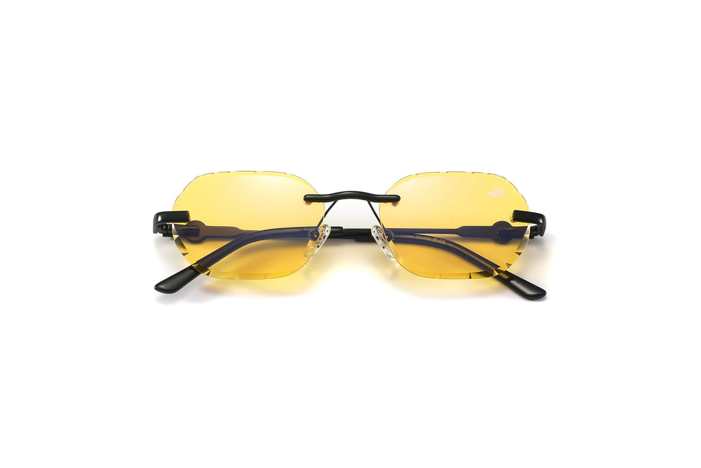 Willow Rimless — Yellow | Stealth | Diamond-Cut Lenses
