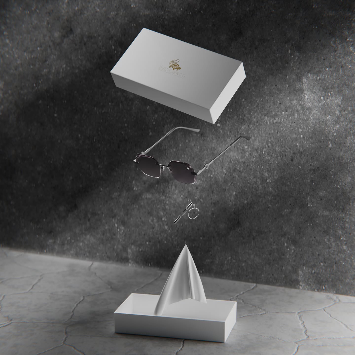 Willow Rimless — Smoke | Silver