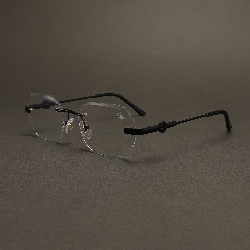 Willow Rimless — Anti Blue | Stealth | Diamond-Cut Lenses