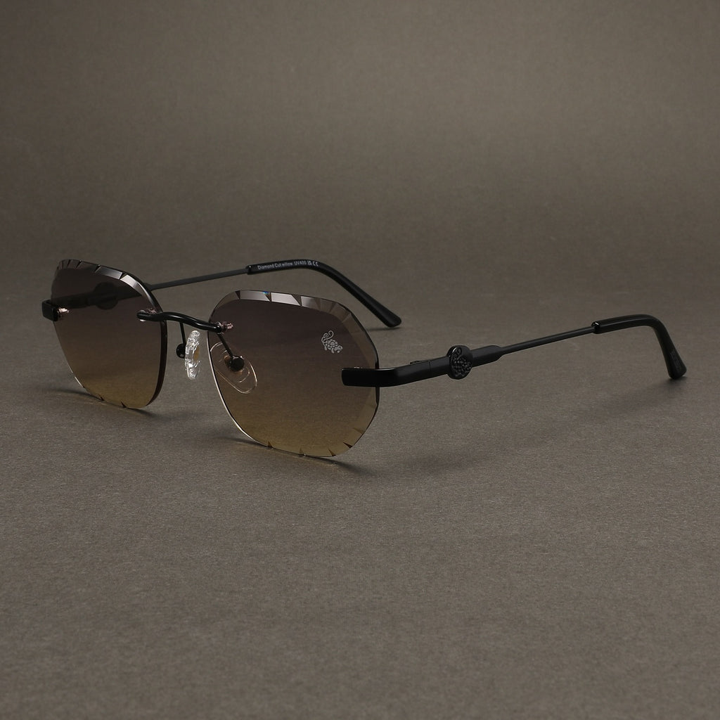 Willow Rimless — Brown | Stealth | Diamond-Cut Lenses