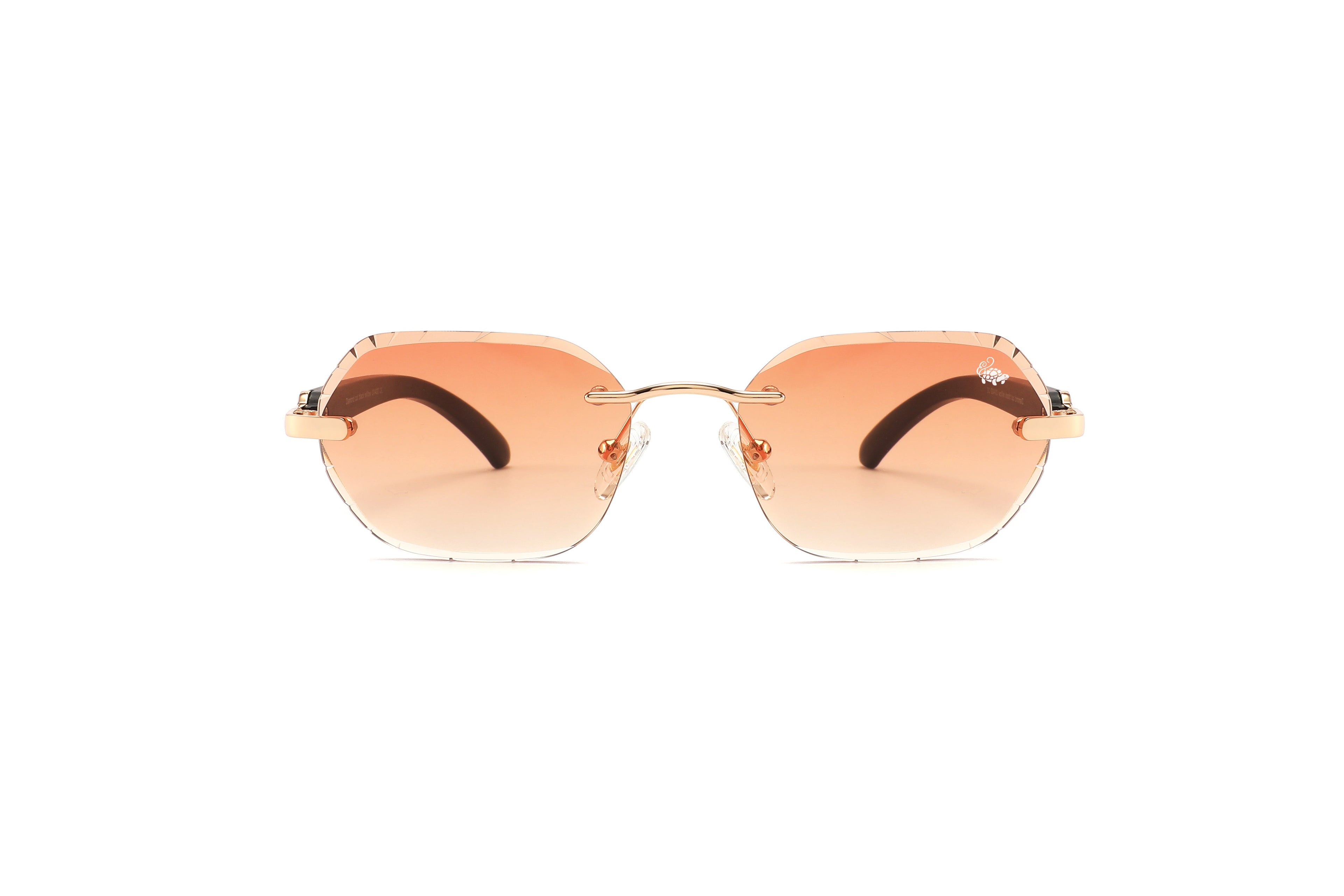 Willow Rimless — Tea | Black | Diamond-Cut Lenses