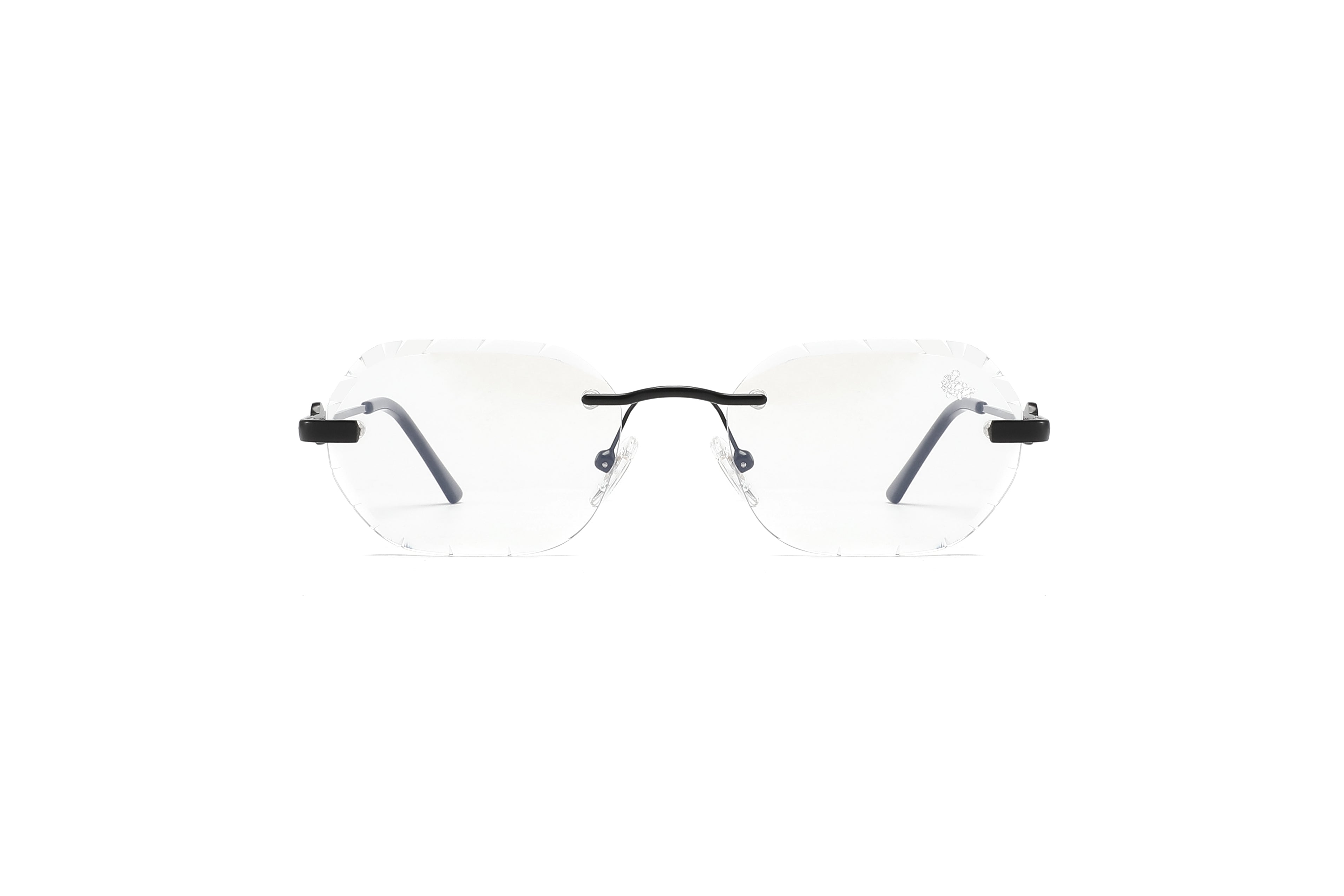 Willow Rimless — Anti Blue | Stealth | Diamond-Cut Lenses