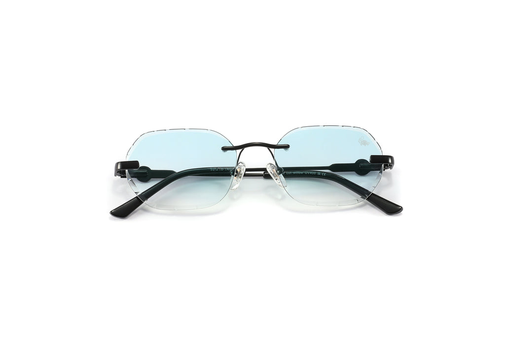 Willow Rimless — Tiffany Blue | Diamond-Cut Lenses