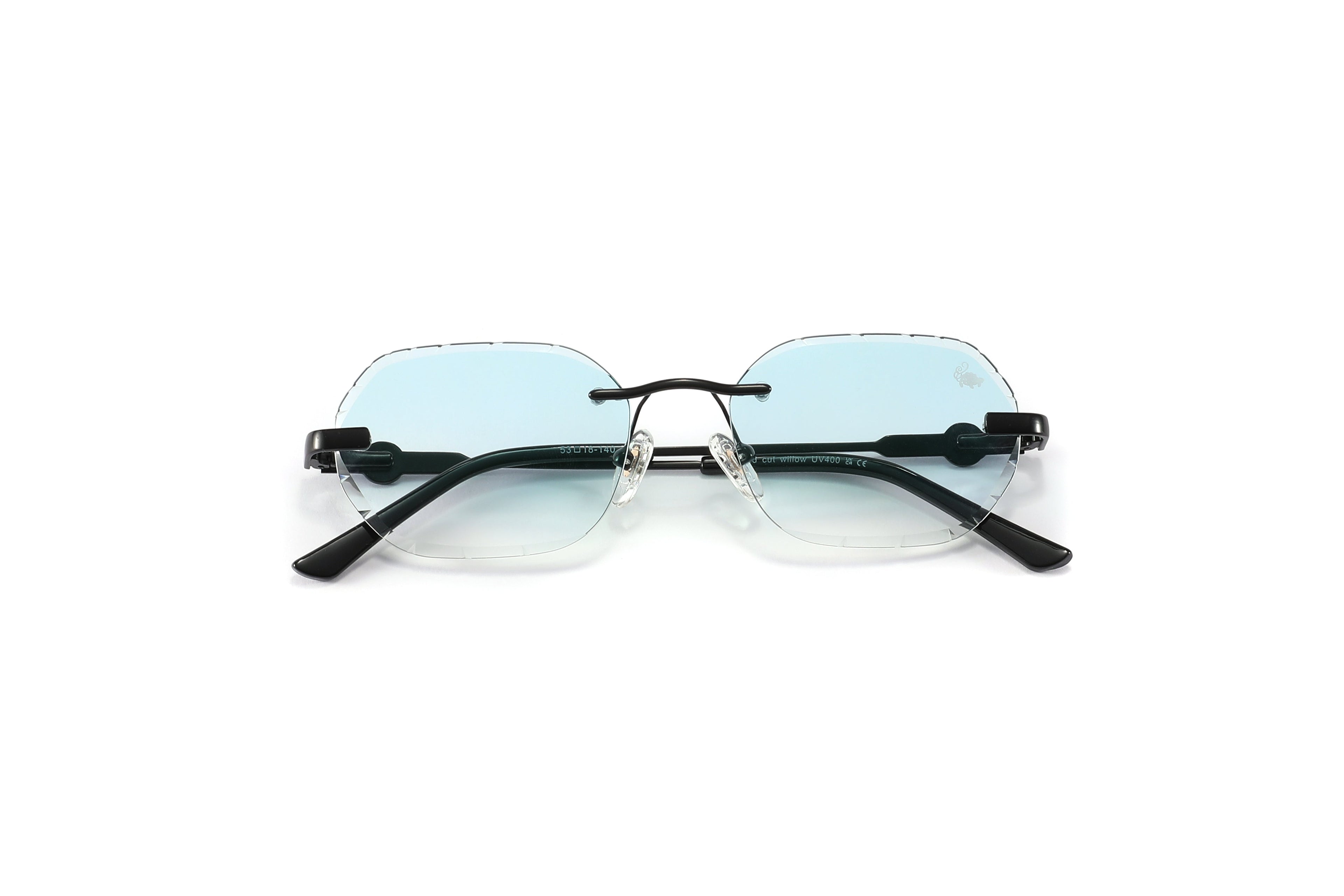 Willow Rimless — Tiffany Blue | Diamond-Cut Lenses
