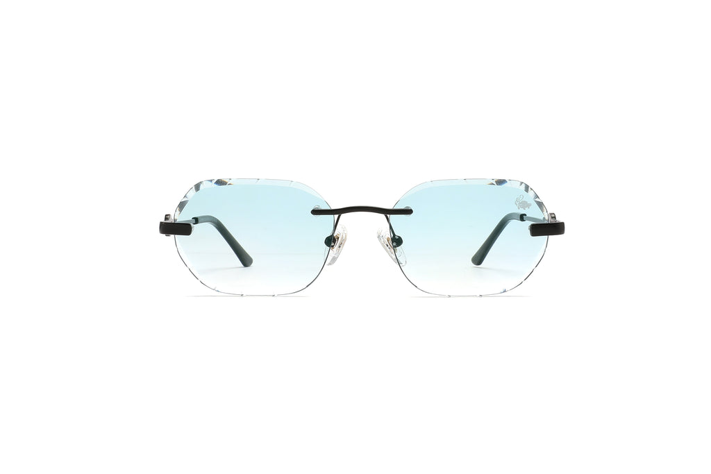 Willow Rimless — Tiffany Blue | Diamond-Cut Lenses