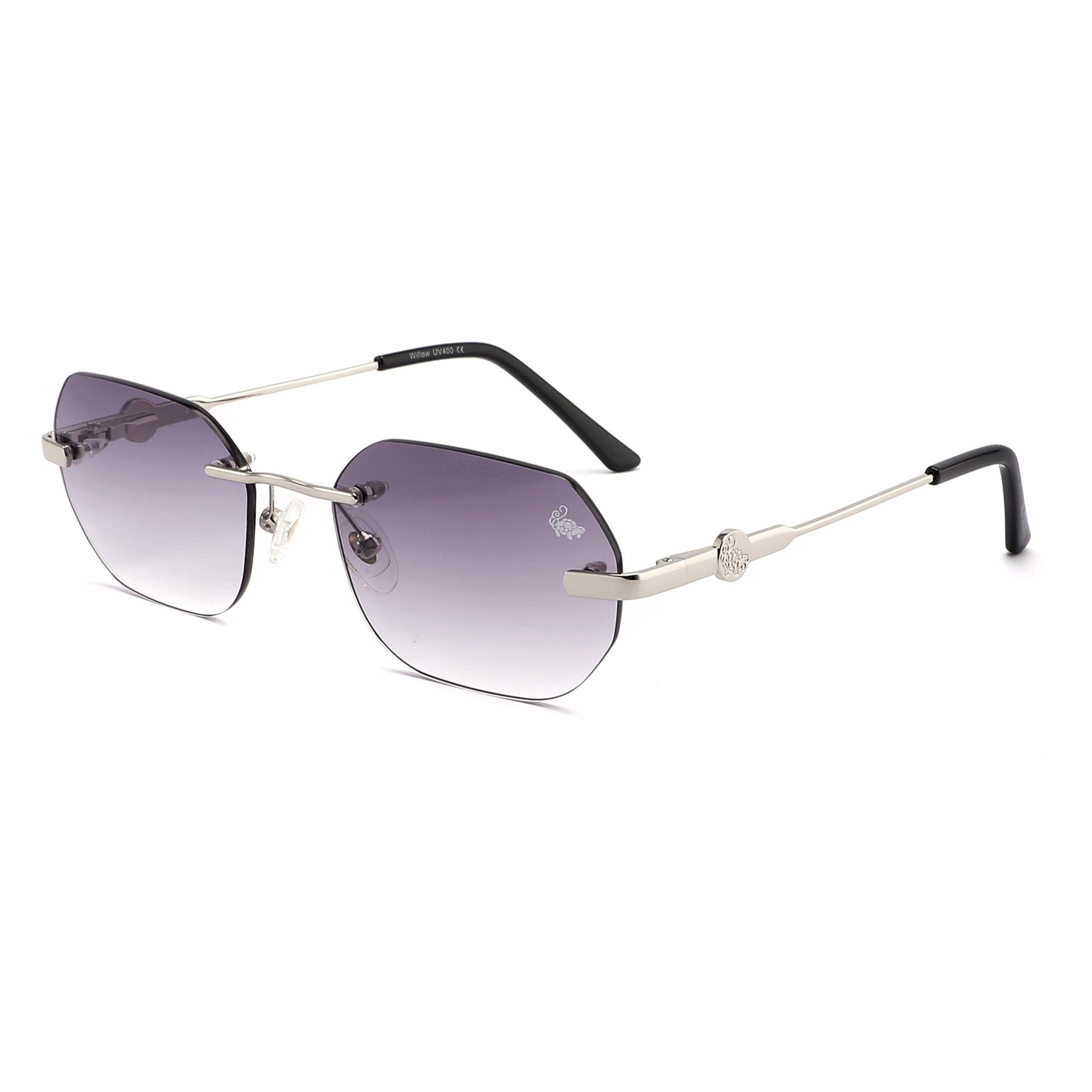 Willow Rimless — Smoke | Silver