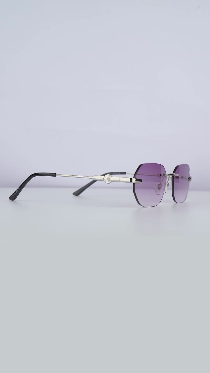 Willow Rimless — Smoke | Silver